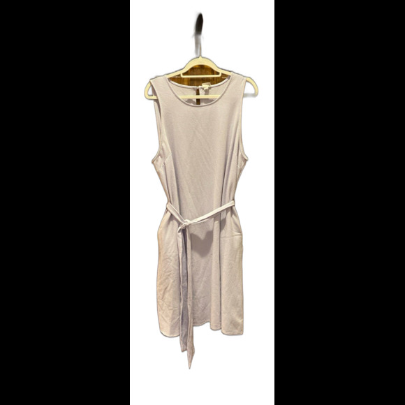 A New Day Dress Plus Size XXL 2X Lavender Purple Sleeveless Shift Belted MIDI - Picture 2 of 12